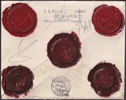 1916, seltene WERTBRIEFE vom "Wiener Bankverein", zwei Belege mit ...