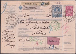 1916, zwei Paketkarten mit guten Werten. Aus Rossbach in Böhmen mit ...
