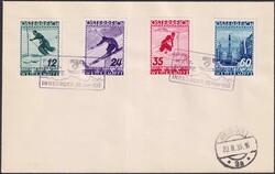 1935, Nr.623-626 (FIS II) auf Blanco-FDC mit Ersttagsstempel von ...