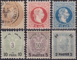 1864-1908, LEVANTE, starke Klein-Sammlung ab Nr.1 auf Karten. Meist ...