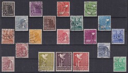 1947, Nr.943-962 (II. Kontrollratsausgabe), 21 Marken sauber ...