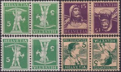 1909-1948, Kehrdrucke (tête-bêche): K1-K40 ungestempelte Sammlung ...