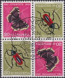 1953, Z39-Z41+Z41II (Pro Juventute), Zusammendrucke aus ...