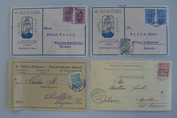 1909-1922, EUROPA, 20 Postkarten von verschiedenen Firmen an die ...