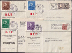 1920-1969, Dienst & Ämtermarken (starker Posten Briefe), 110 Belege ...