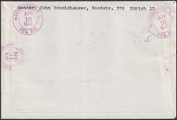 1946, Erstflug Washington (SLH RF 46.5h) von GENF: 31.DEZ.45, mit ...