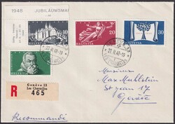 1948, Ersttagsbrief: Nr.281-284 (100 J. schweizerischer Bundesstaat) ...
