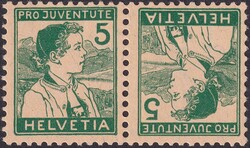 1915, K11 (Appenzeller Knabe) postfrisch ** und fehlerfrei. Kat: 220 ...