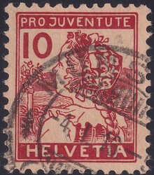 1915, J3 (Luzerner Mädchen) von MÜNSINGEN: 4.JAN.16, sehr gut ...