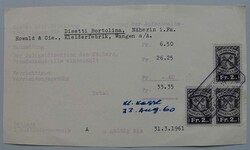 BERN (ganzer Kanton) 1885-1960, sechs Belege mit Stempelmarken: ...