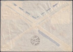 1936, 1.Nordamerika-Fahrt (Zeppelin), Nr.173z+197 im Viererblock auf ...