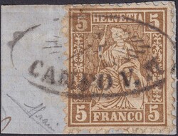 Strahlenstempel: CAMPO V.M. auf Nr.30 (Briefausschnitt), signiert ...