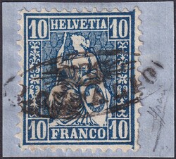 Strahlenstempel: LOSTALLO auf Nr.31 (Briefausschnitt), signiert ...