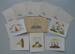 1944, Glückwunschkarten, Nr.33 (Mädchen auf Blumenwiese mit Stern) ...