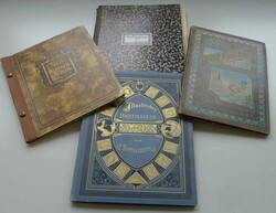 1850-1983, GANZE WELT, VIER ALBEN (illustrierte Titel-Seiten), ...