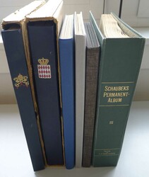 1860-1990, GANZE WELT, Sammlernachlass in 6 Alben bestehend aus ...