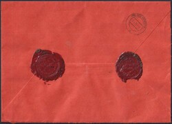 1955-58, Wertbriefe, 4 portogerechte und rückseitig gesiegelte ...