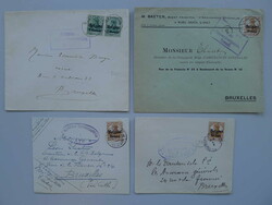 1914-18, Besetzung von BELGIEN, Schachtel mit 68 Belegen, viele mit ...