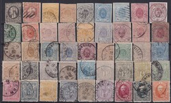 Luxembourg 1852-1921, 117 Werte ab Nr.1 auf drei Karten, darunter ...