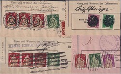 1910-1930, Zollstempel (fantastische Sammlung), in zwei Alben mit ...