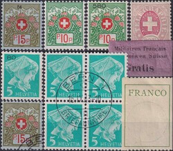 1868-1962, Sammlung "Nebengebiete" SCHWEIZ, sauber aufgezogene ...