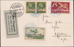 1924, Flugtag Laufen (SLH SF 24.2c) von ZÜRICH: 4.Mai.1924 mit F3+Nr ...