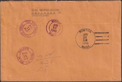 1945, Erstflug Boston (SLH SF 46.5d) von Genève: 8.APR.1946 mit Nr ...