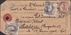 GENEVE 1880 (1.JUN) nach Maloja (Engadin, Hotel Palace), ...