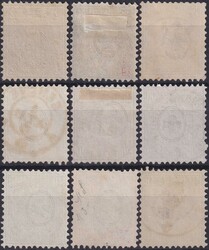 Sitzende Helvetia (1.Ausgabe): Nr.28-36 in ausgesuchter Erhaltung, ...