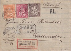 GRENZRAYON (RL: Rayon Limitroph) Andelfingen nach Gailingen (Baden), ...