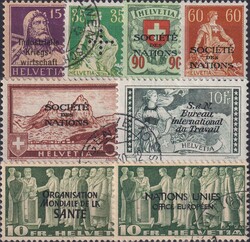 1918-1995, Ämter & Dienstmarken, Sammlung auf 48 Karten mit vielen ...