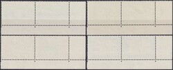 1964, Nr.406-409, waagerechte Paare mit zentrischen Ersttagsstempeln, ...