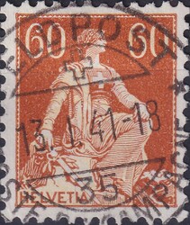 1940, 140y (Helvetia mit Schwert, glattes Kreidepapier) Vollstempel: ...