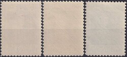 1933, Nr.101-103, 80. Geburtstag von Fürst Franz I., Serie tadellos ...