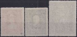 1933+35, Nr.119-121 (Fürstenpaar und Landeswappen), Serie tadellos ...
