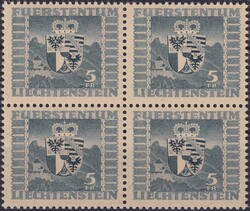1944-46, Nr.204 (Wappen, Serie: Hohe Werte) Viererblock tadellos ...