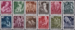1951, Nr.236-246 (Ländliche Motive), Serie tadellos postfrisch **. ...