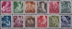 1951, Nr.236-246 (Ländliche Motive), Serie tadellos postfrisch **. ...