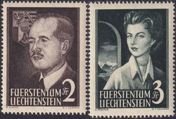 1955, Nr.276-277 (Fürst und Fürstin), Serie tadellos postfrisch **. ...
