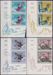 1955, Nr.278-281 (Sportserie II), Serie als senkrechte Paare aus der ...