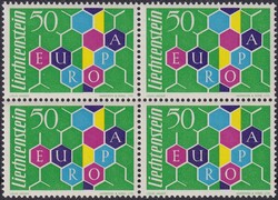 1958, Nr.348I (Europa), Viererblock tadellos postfrisch **. Kat: 300.-