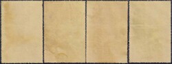 1912, Vier Vignetten Luftfahrt: 1.Internationale Flugausstellung Wien ...