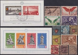 1850-1946, ab Altschweiz mit 15I, weiter mit 11 Rayons und Nr.18 ...