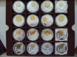 2002-2008, Sammlung "The new european currency" in 4 Kästchen. 60 ...