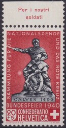 1944, B7.4.05 (Calven) mit Abart "Morse-O am rechten Knie" tadellos ...