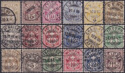 1882-1907, SAMMLUNG mit 20.000 Marken in 10 Alben. Eine qualitativ ...
