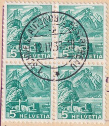 1937, Nr.202.2.01 mit Doppeldruck zusammen mit F21 auf ...