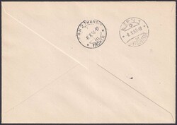 1953, Ersttagsbrief Alpenpost (Nr.314+315) mit deutschem Stempel ...