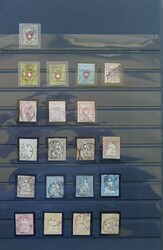 1850-1881, SAMMLUNG ab Poste Locale (14I), dabei Rayons mit Nr.18 ...