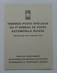 1937, Nr.210x (Automobilpostbüro), Geschenkheft der PTT ...